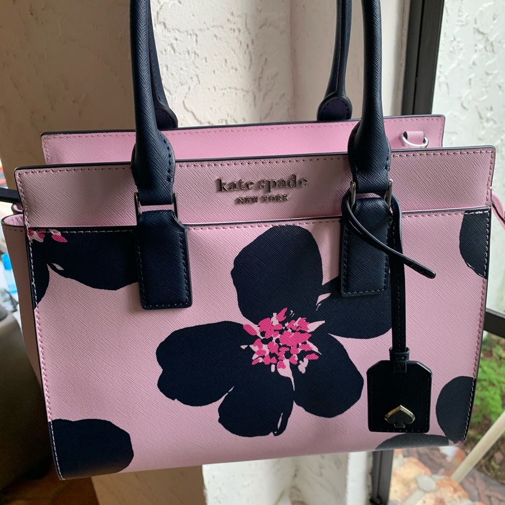 KATE SPADE CROSSBODY SATCHEL CAMERON MEDIUM FLORAL - Picture 6 of 10